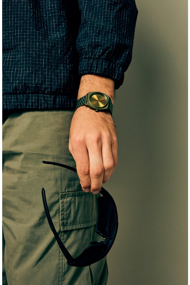 Time Teller Bracelet Watch, 37mm, Alternate, color, DARK OLIVE / DARK OLIVE