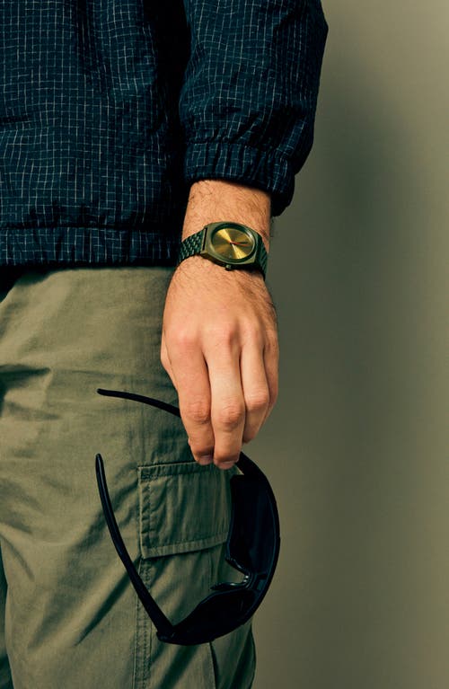 Nixon Time Teller Bracelet Watch, 37mm In Green