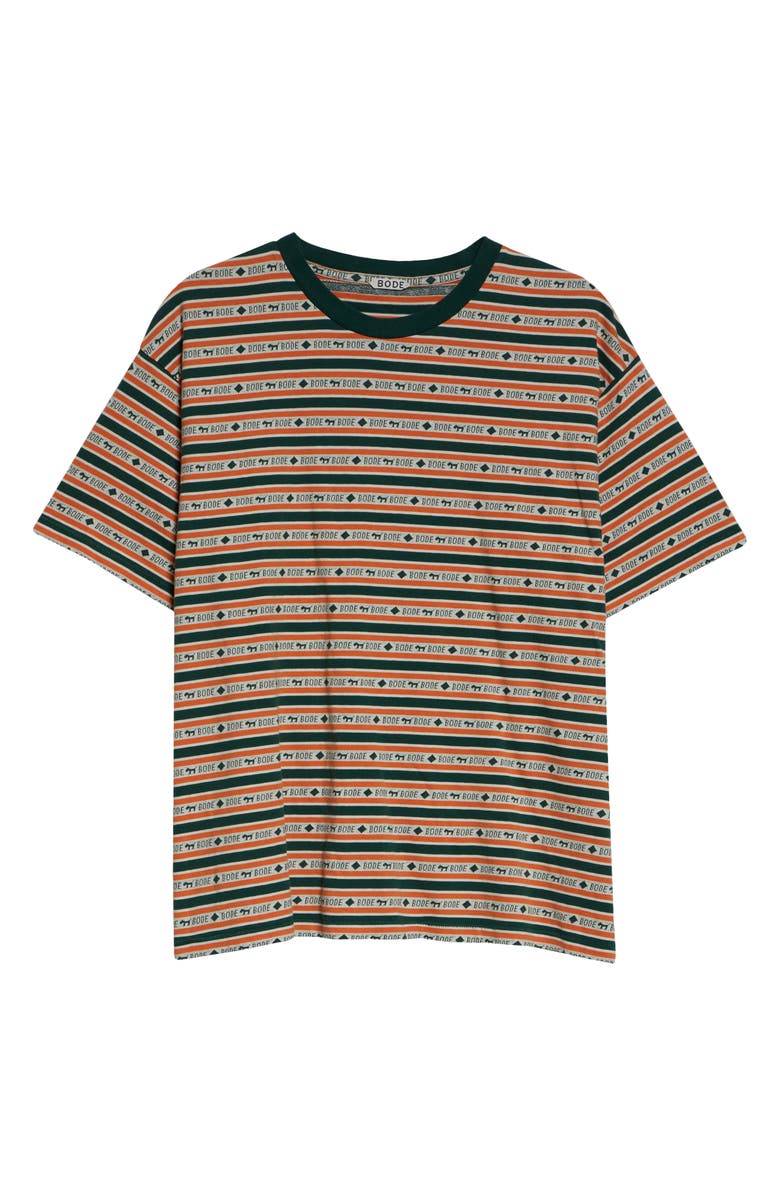 Bode Scottie Jacquard Boxy T-Shirt, Alternate, color, 