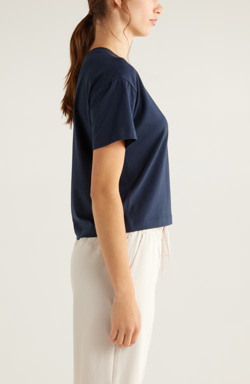 Zella New Take Crewneck T-shirt In Blue