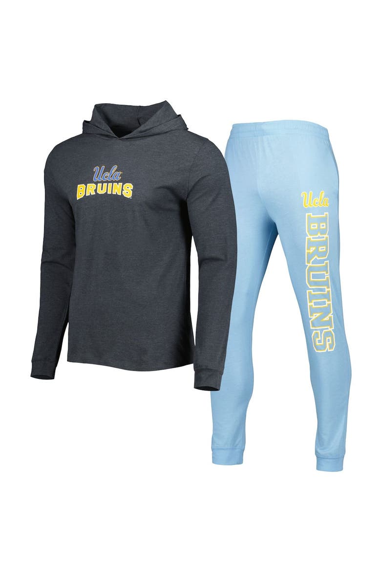 Men's Concepts Sport Blue/Charcoal UCLA Bruins Meter Pullover Hoodie & Pant Sleep Set, Alternate, color, Blue