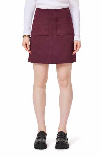 A-Line Faux Suede Miniskirt
