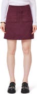 Scotch & Soda A-Line Faux Suede Miniskirt