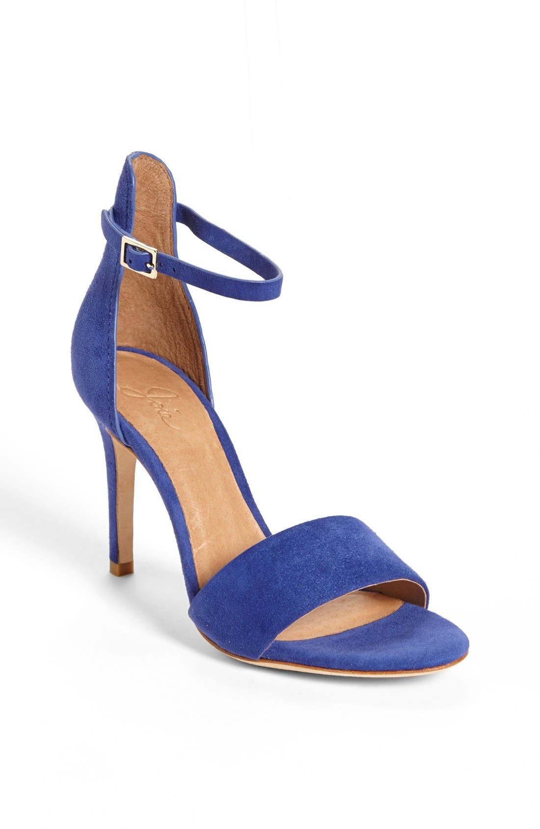 'Jaclyn' Suede Sandal, Main, color, COBALT