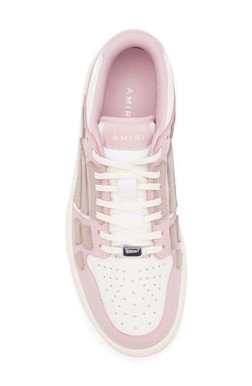 Amiri Skel Leather Low-top Sneakers In Pink