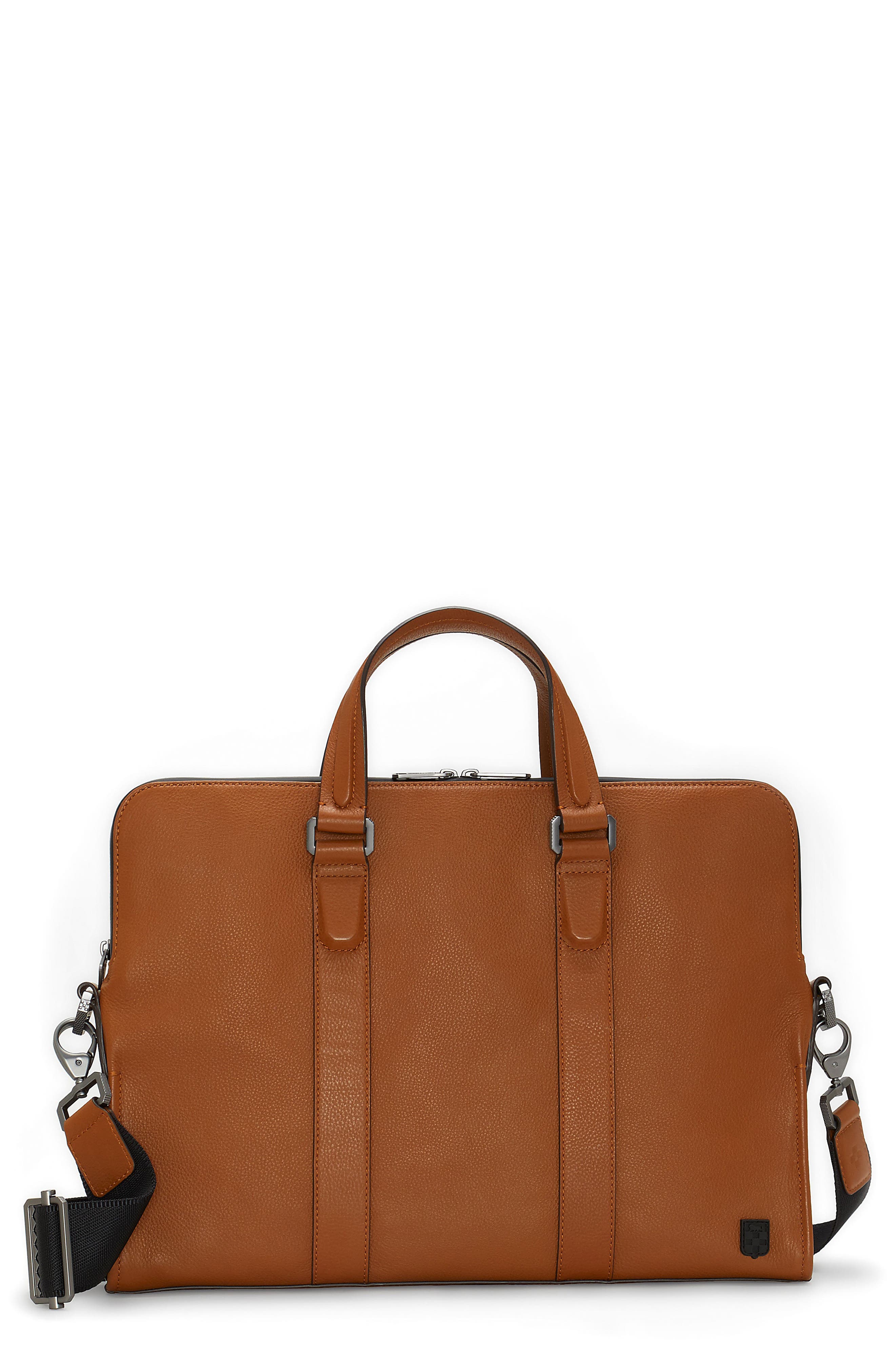 Vince Camuto Dopia Leather Briefcase, Main, color, 