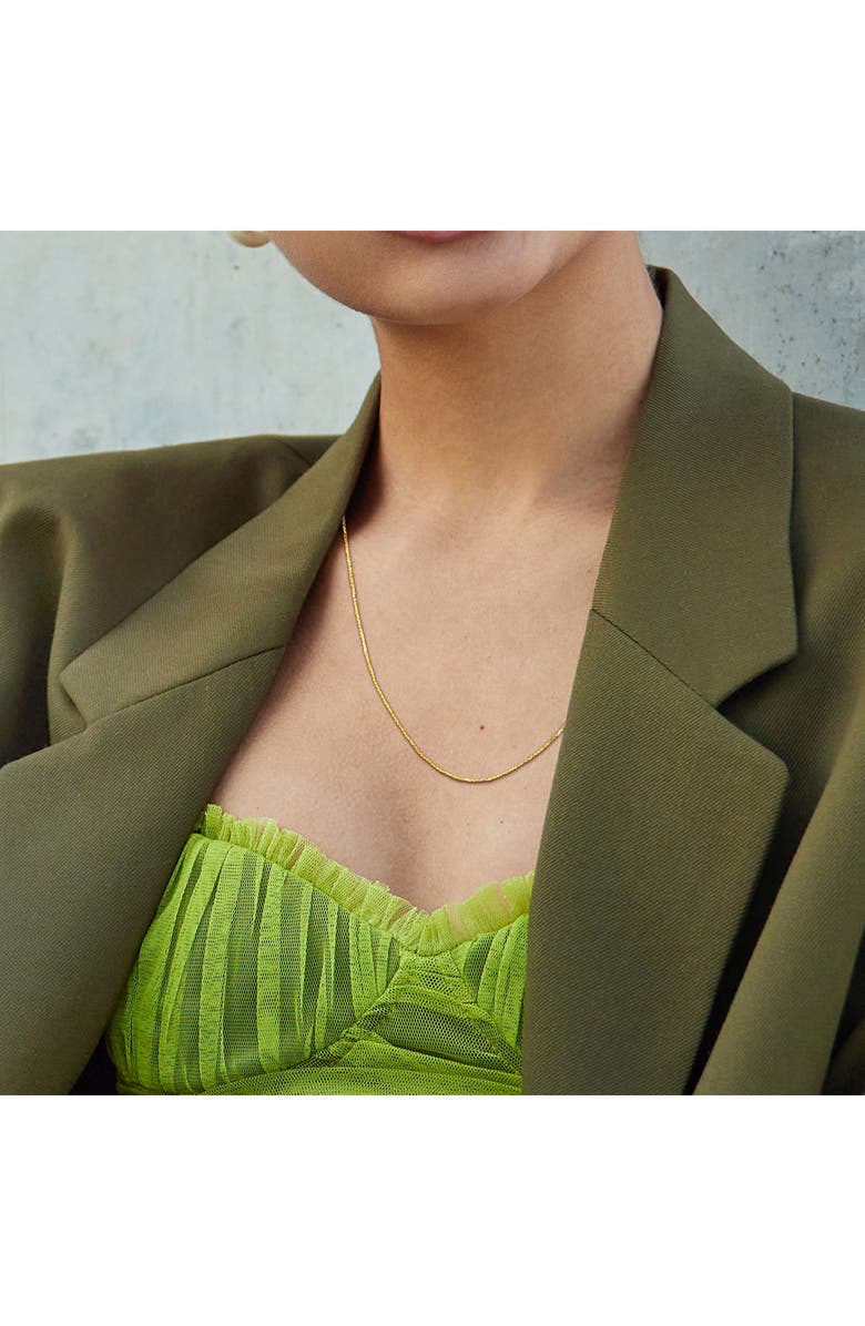 DELMAR Diamond Cut Cable Chain Necklace, Alternate, color, 