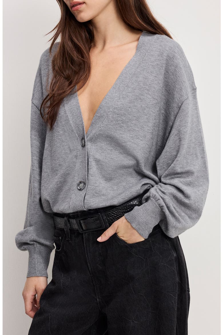 Two Way Button-Up Cardigan, Alternate, color, CHARCOAL