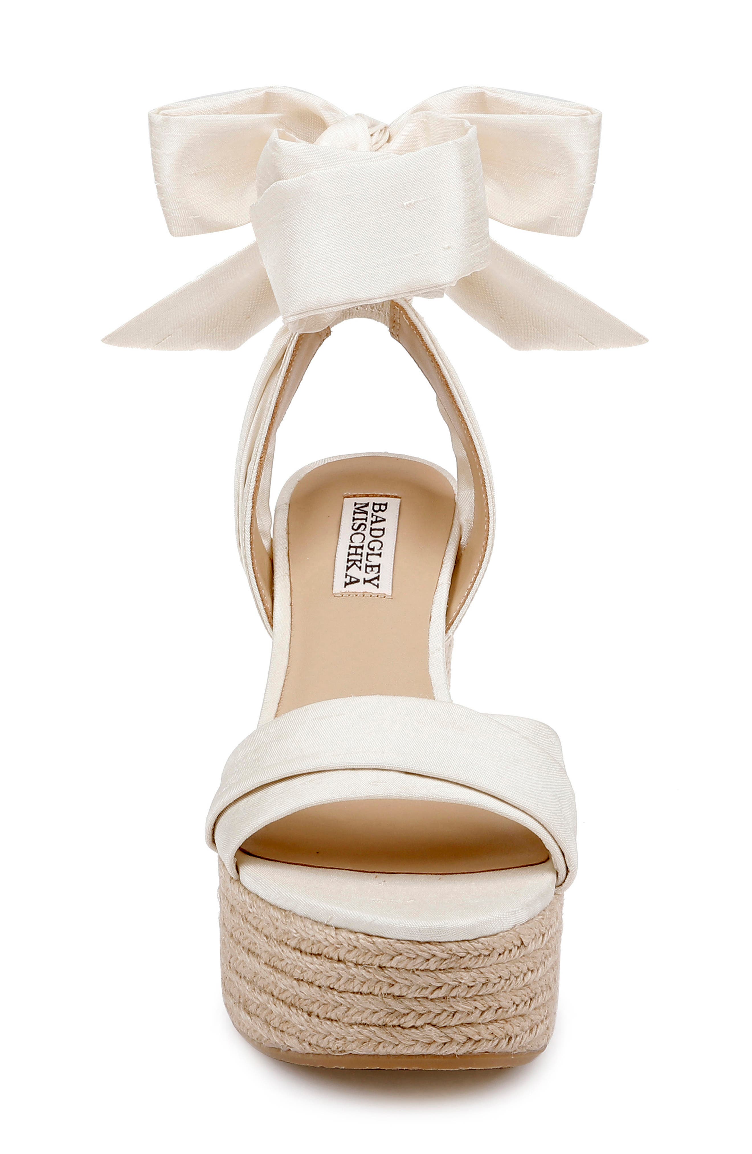 Ximora Platform Wedge Espadrille, Alternate, color, CREAM