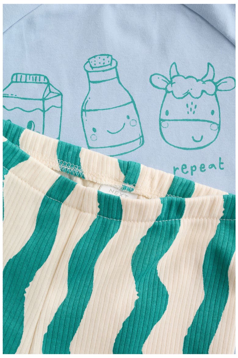 Breakfast Trio Sweatshirt & Pants Set, Alternate, color, BLUE