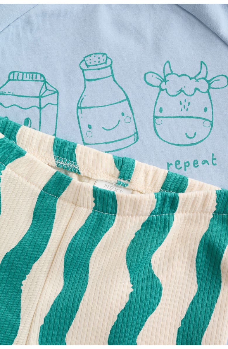 NEXT Breakfast Trio Sweatshirt & Pants Set, Alternate, color, Blue