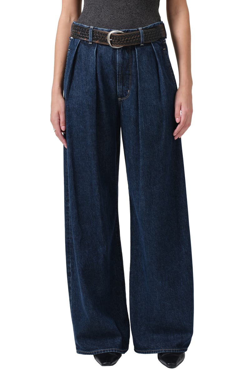 Citizens of Humanity Petra Pleated Wide Leg Jeans, Main, color,