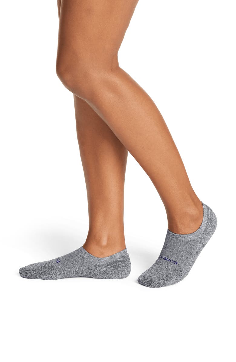 Bombas Marl Cushioned No-Show Socks, Alternate, color, 