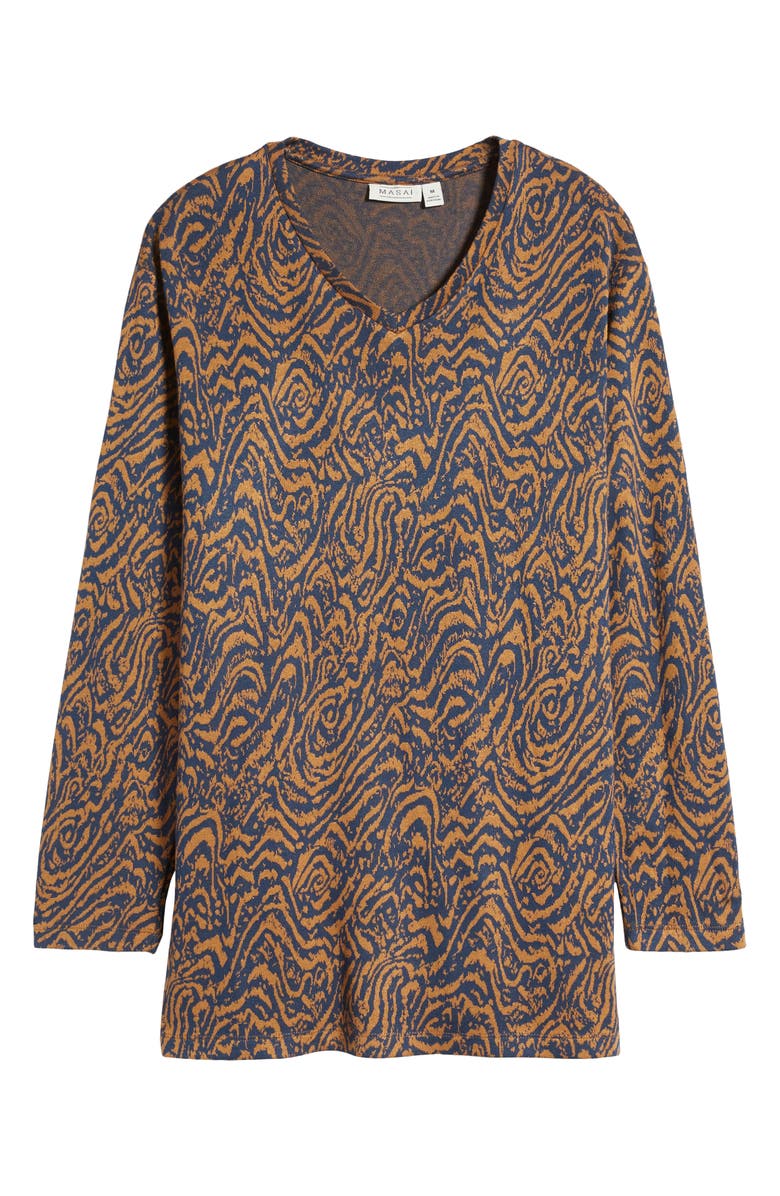 Masai Copenhagen Brunulda Print Long Sleeve Top, Alternate, color,