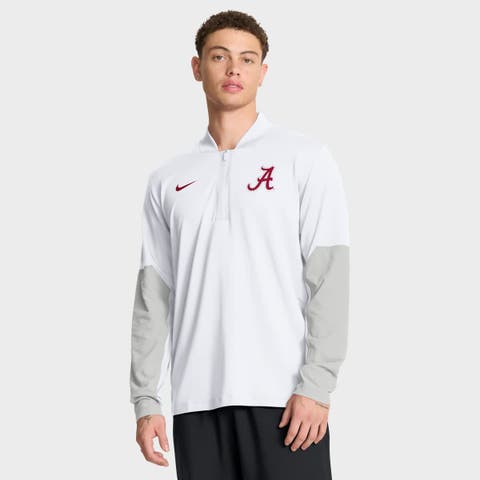 Men's Nike White Alabama Crimson Tide One Goal Performance Half-Zip Pullover