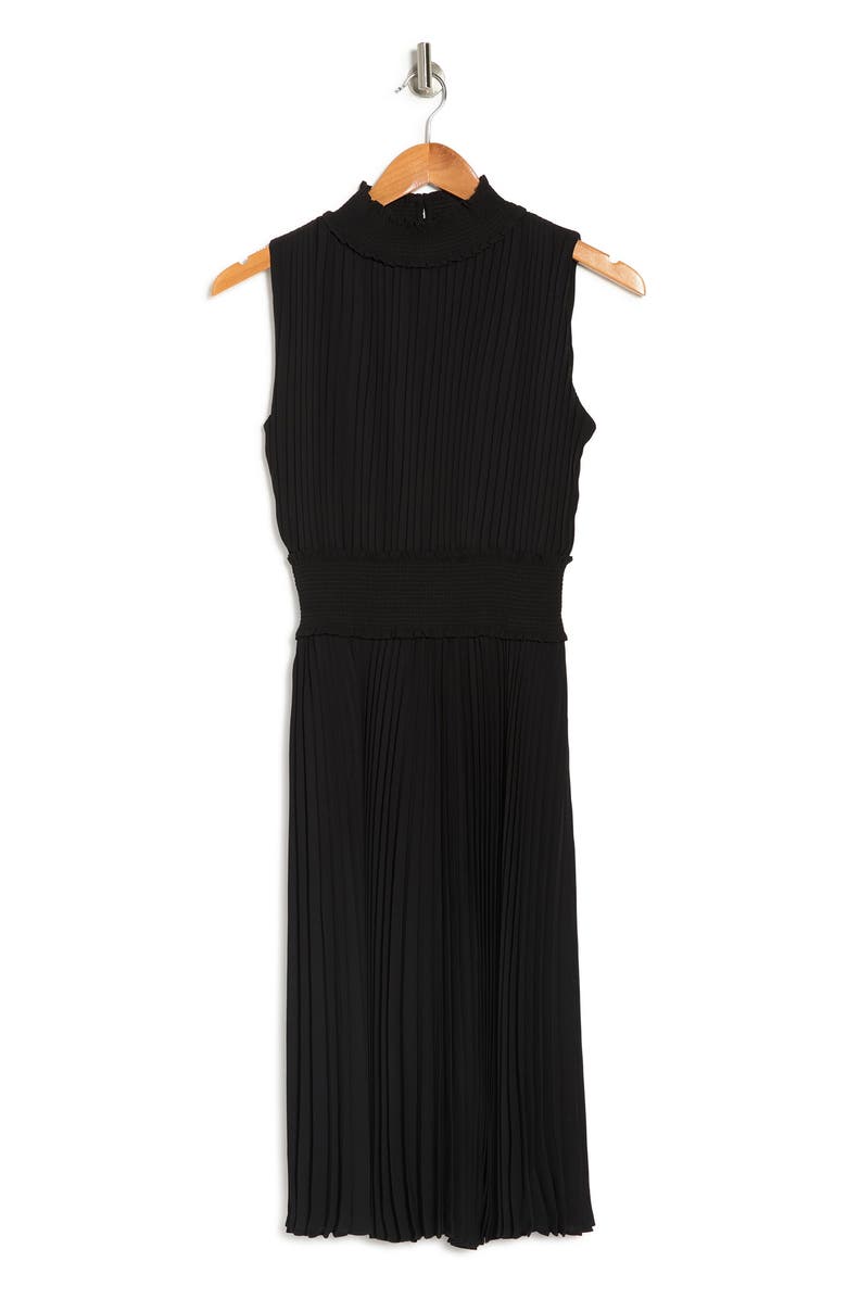 Nanette Lepore Pleated Sleeveless Dress, Alternate, color, 