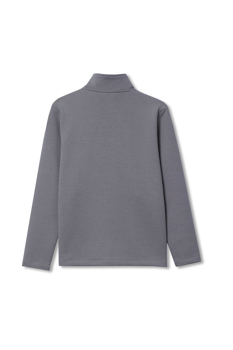 Boys Long Sleeve Knit Full Zip Mock Neck Sweatshirt, Alternate, color, Cocoon