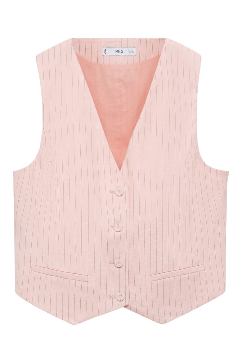 Stripe Vest, Alternate, color, PASTEL PINK