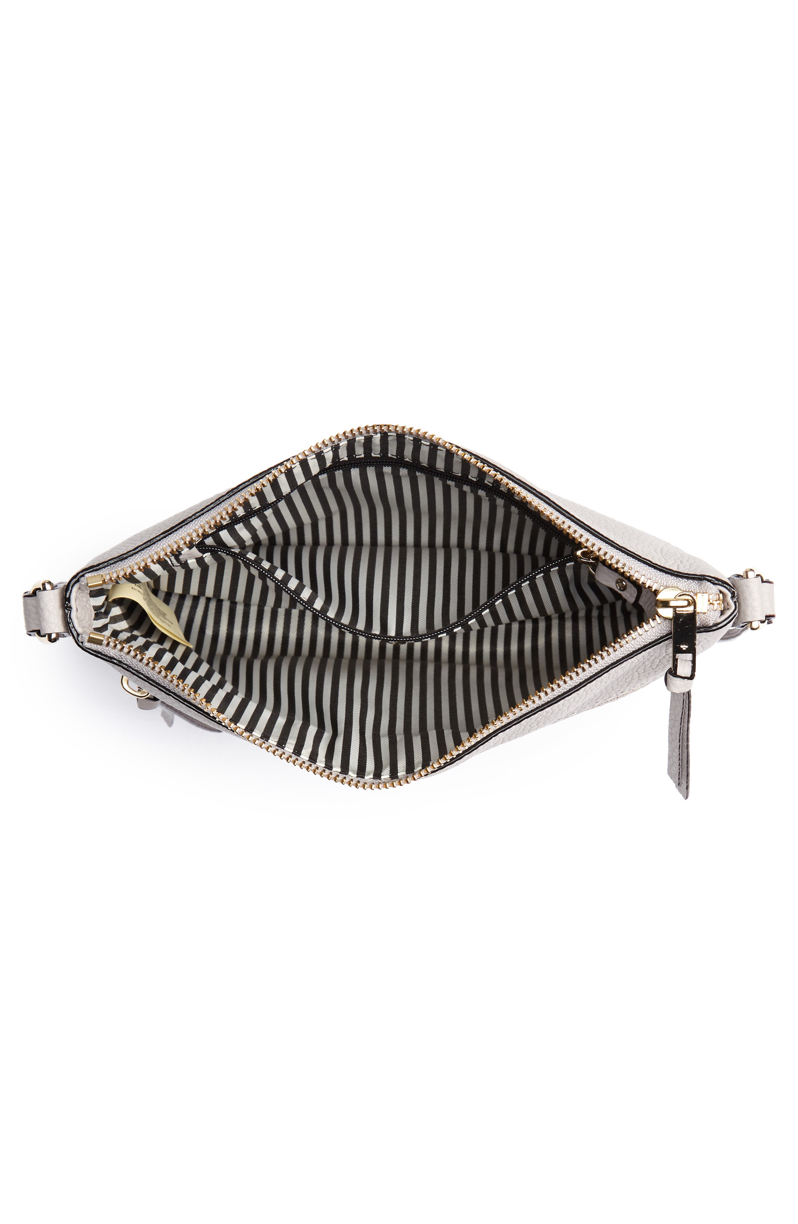 jackson street - gabriele leather crossbody bag, Alternate, color, ASH GREY