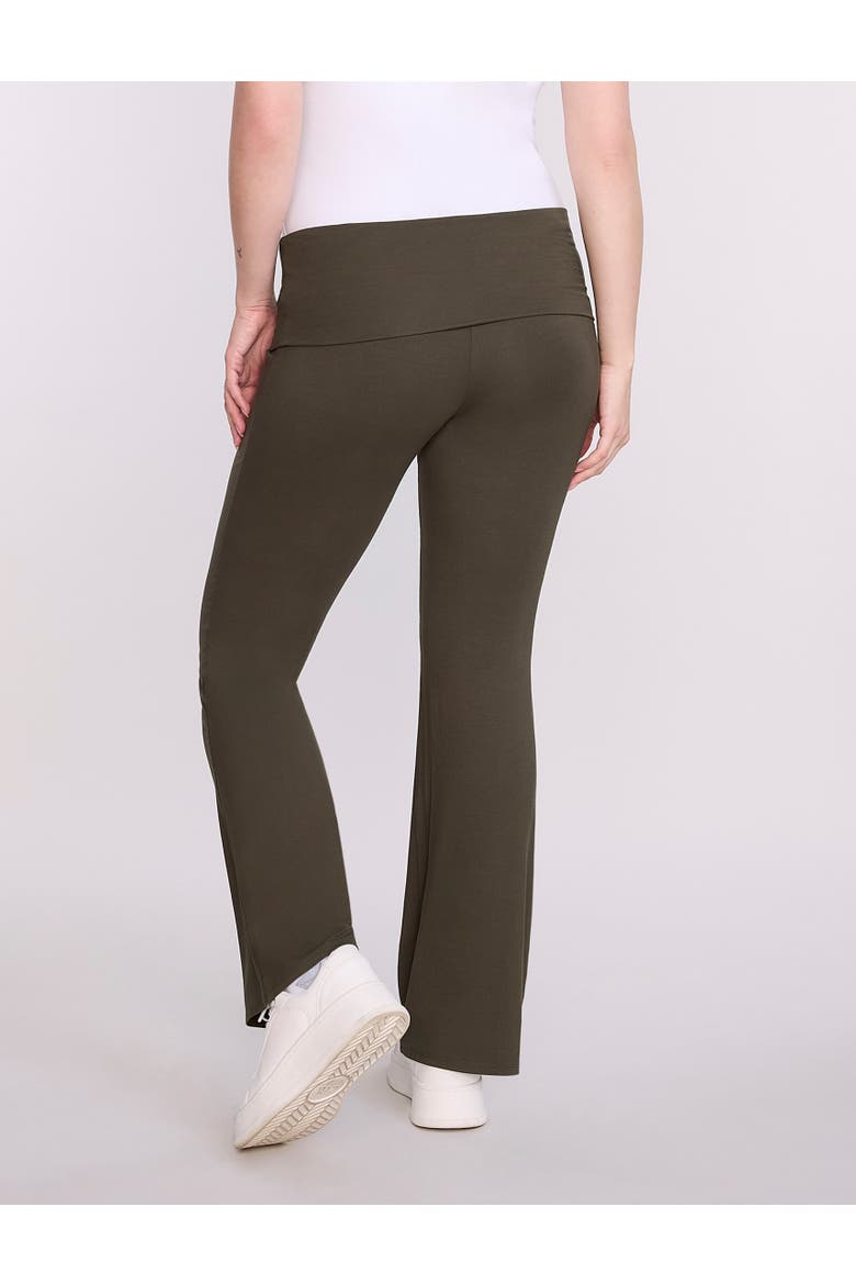 Roll Over Waistband Flare Legging, Alternate, color, Deep Depths