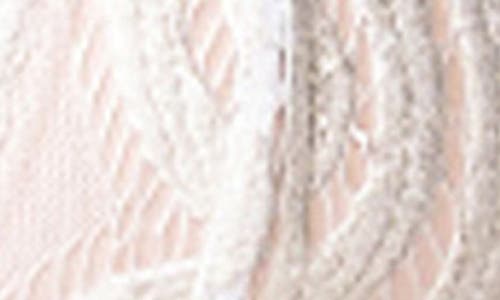 Pq Swim Lace Overlay Bikini Top In Vanilla