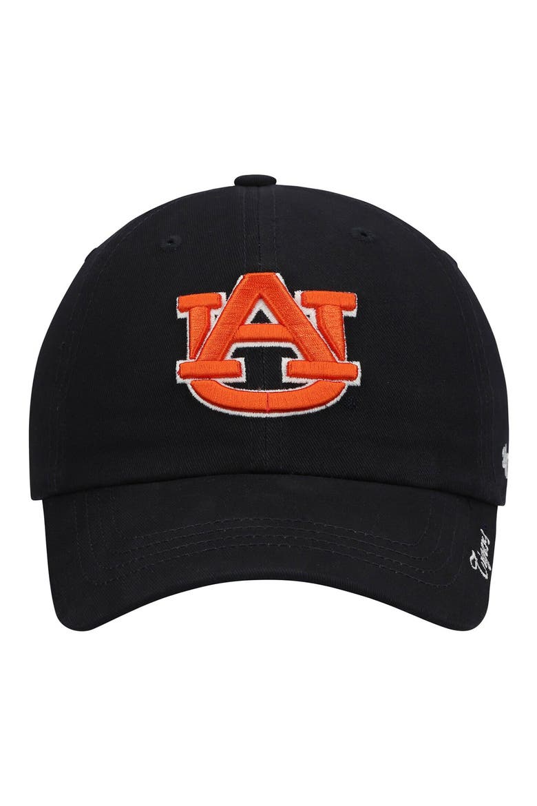 Women's '47 Navy Auburn Tigers Miata Clean Up Logo Adjustable Hat, Main, color, BLACK