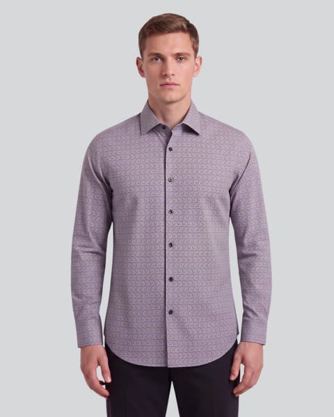 Tyrol Arches Mens Printed Cotton Long-sleeve Shirt