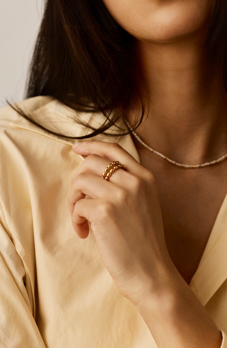 Missoma Molten Olive Stacking Ring, Alternate, color, Gold