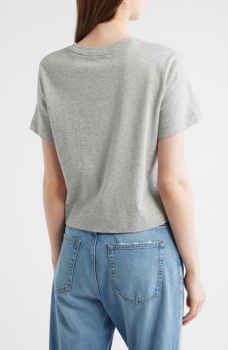 FRAME The Heather Boxy Crop T-Shirt, Alternate, color, Heather Grey