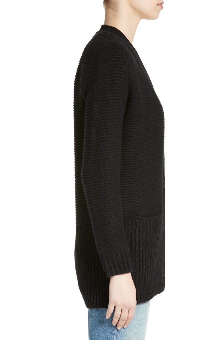 Vince Wool & Cashmere Long V-Neck Cardigan, Alternate, color,