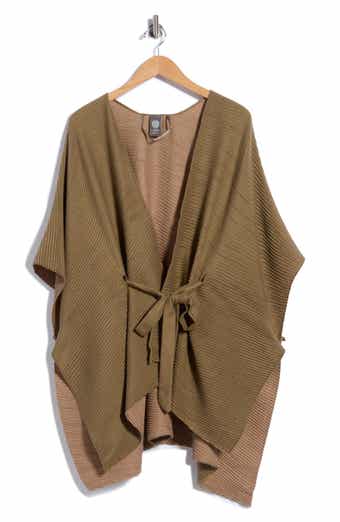 Reversible Pleated Belted Topper