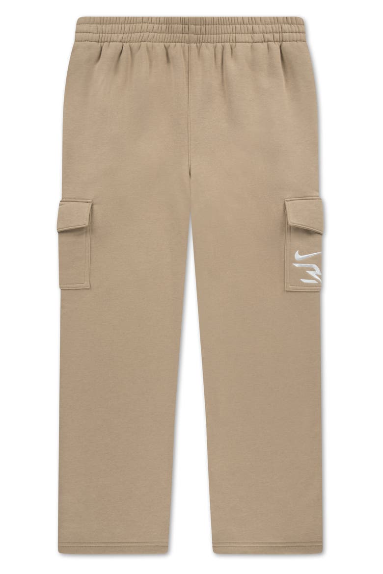 Kids' Cargo Fleece Pants, Main, color, HEMP