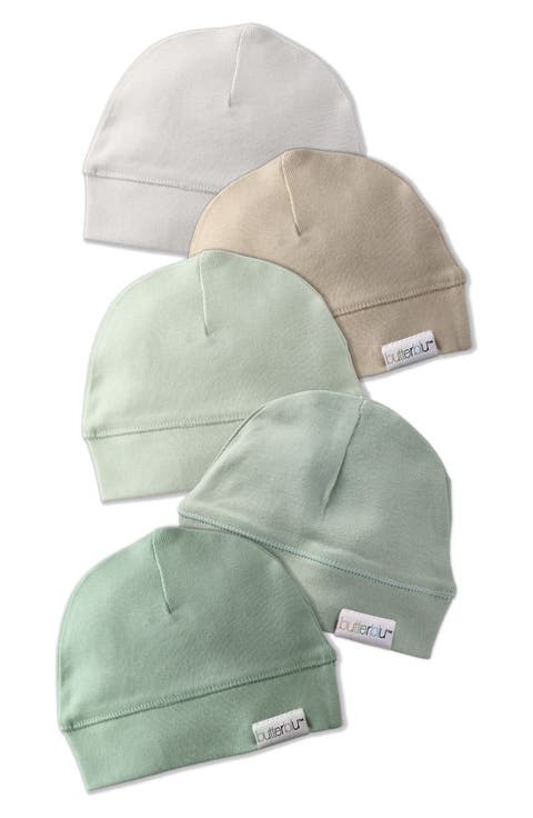 Kids' Charlie 5-Pack Organic Cotton Beanies