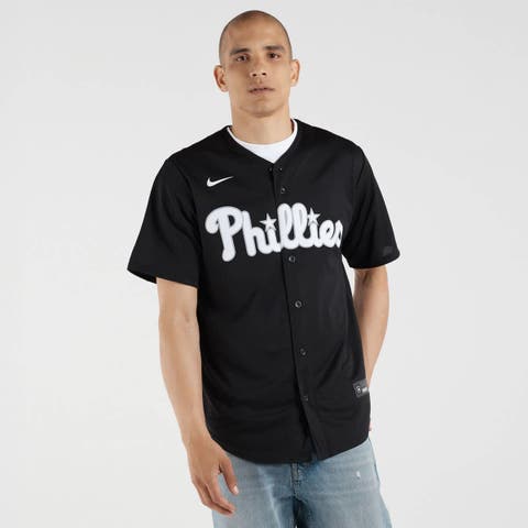 Men's Nike Bryce Harper Black Philadelphia Phillies Lights Out Replica Player Jersey