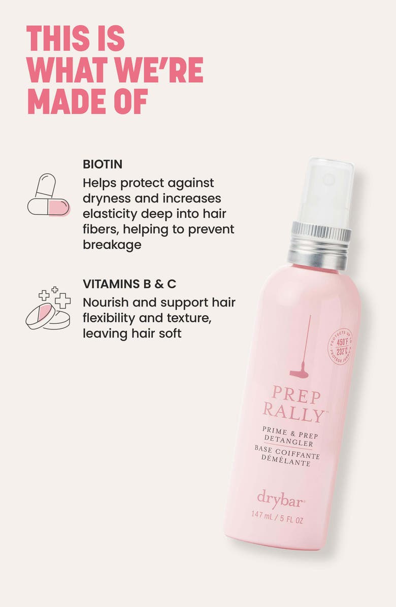 Drybar Prep Rally Prime & Prep Detangler, Alternate, color, 