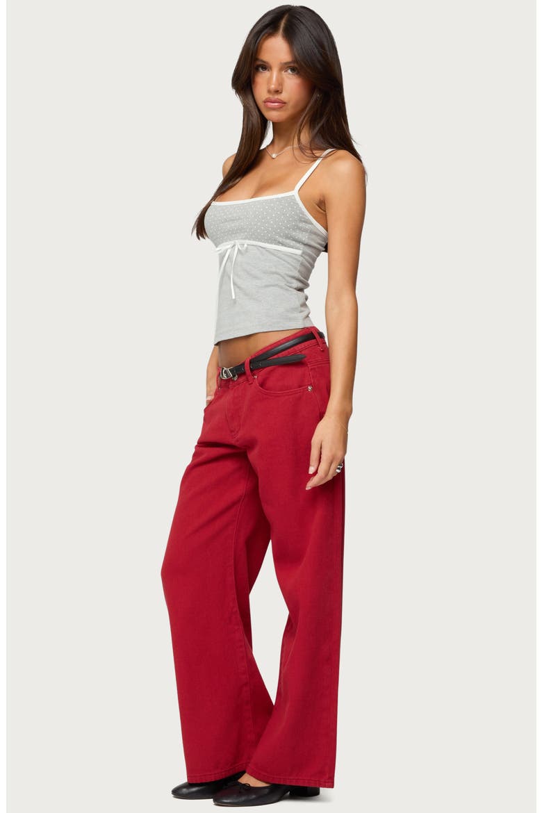 Rhoda Contrast Polka Dot Camisole, Alternate, color, GRAY-MELANGE
