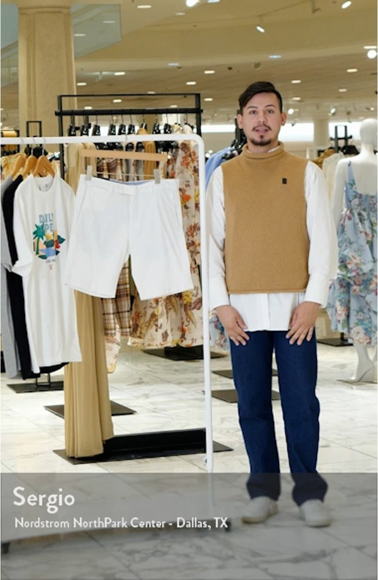 Slim Fit Stretch Cotton Chino Shorts, sales video thumbnail