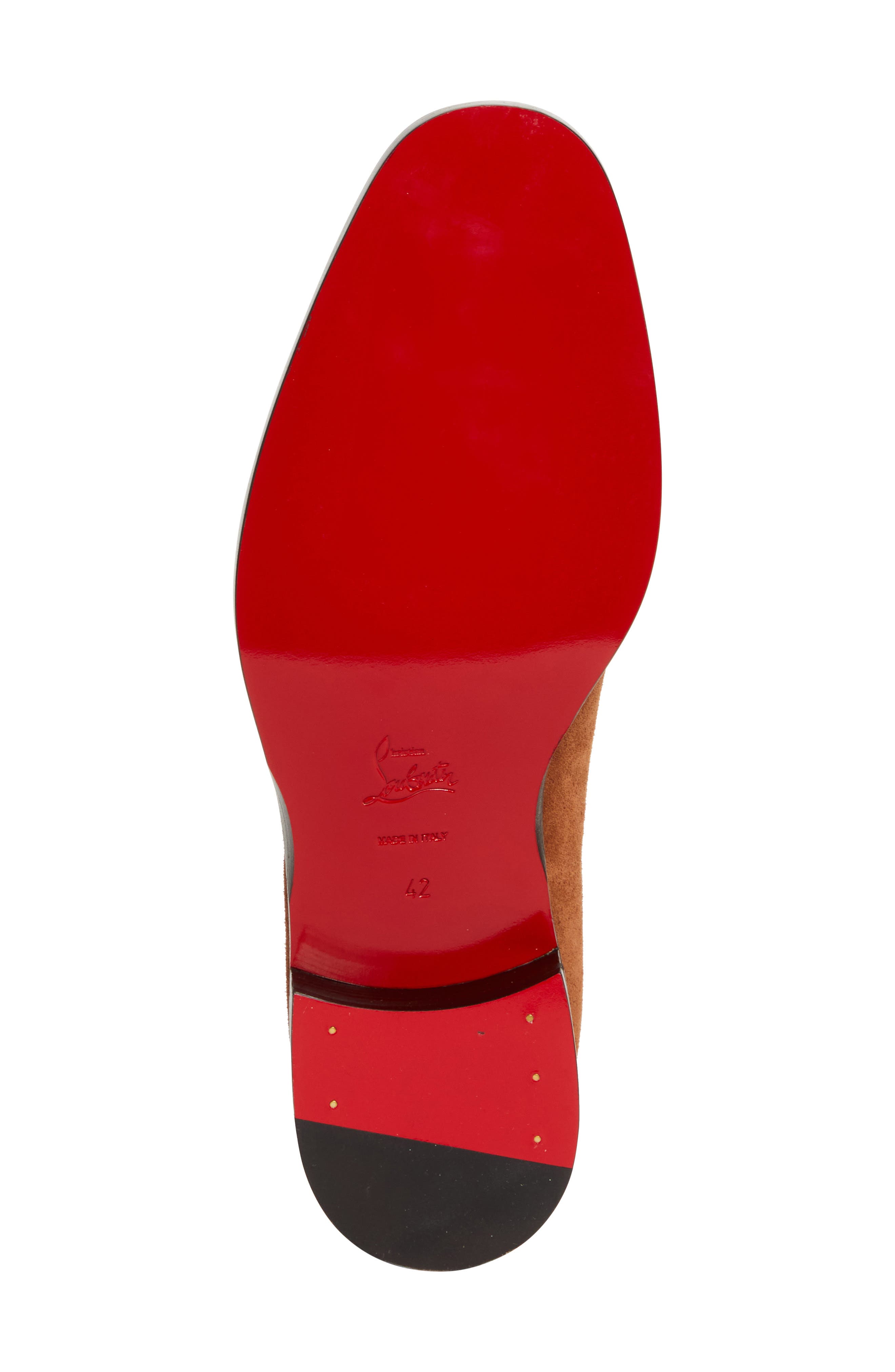 Christian Louboutin Chambeliss Suede Derby, Alternate, color, Cuir