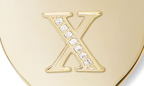 Melinda Maria Love Letters Initial Heart Medallion Necklace In Gold X