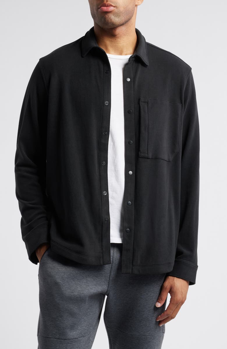 Zella Sierra Fleece Shirt Jacket, Main, color, 