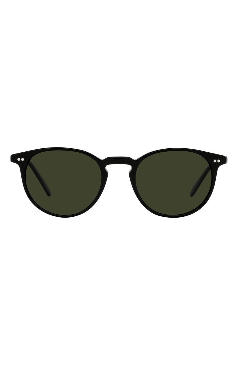 Oliver Peoples Riley 49mm Polarized Round Sunglasses, Main, color,