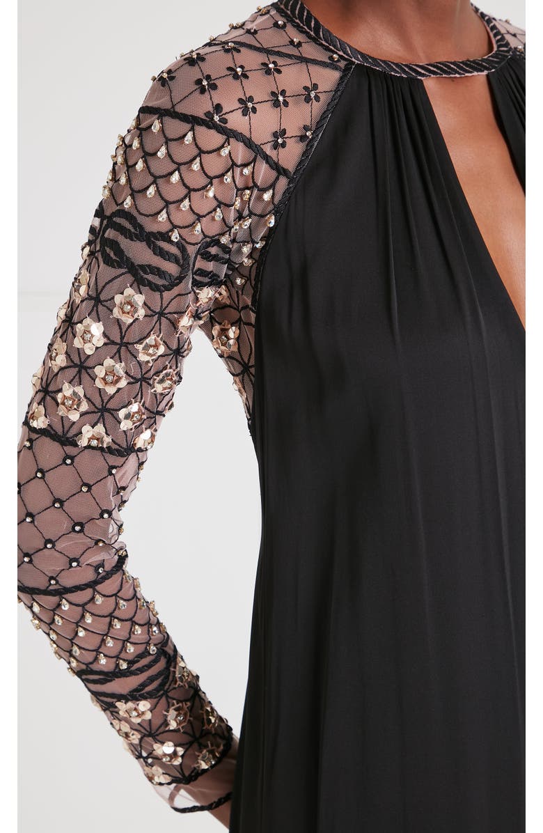 Temperley London Marie Gown, Alternate, color, Black