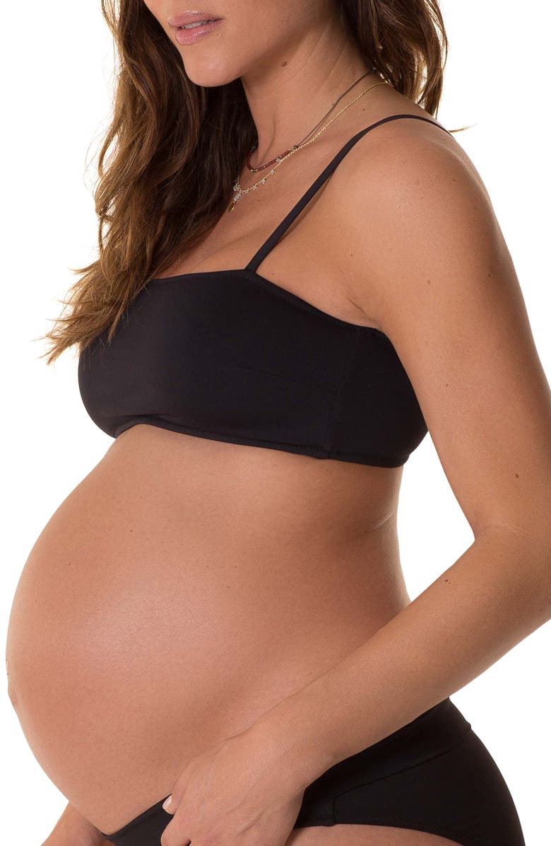 Pez D'Or Ana Bandeau Maternity Bikini Top, Alternate, color, 