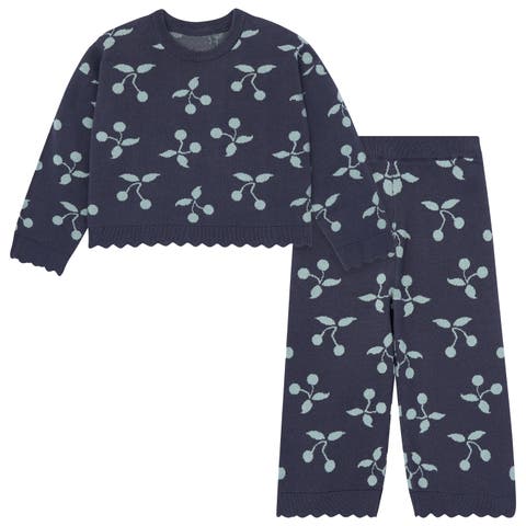 Jacquard Sweater Knit Top and Pant Set (Baby)