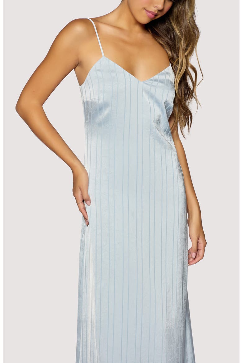 Charisma Tonal Stripe Maxi Slipdress, Alternate, color, BLUE