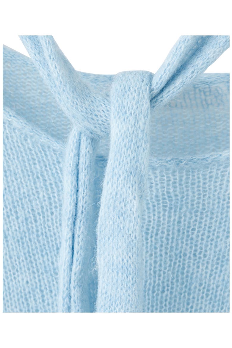 Scarf Detail Sweater, Alternate, color, SKY BLUE