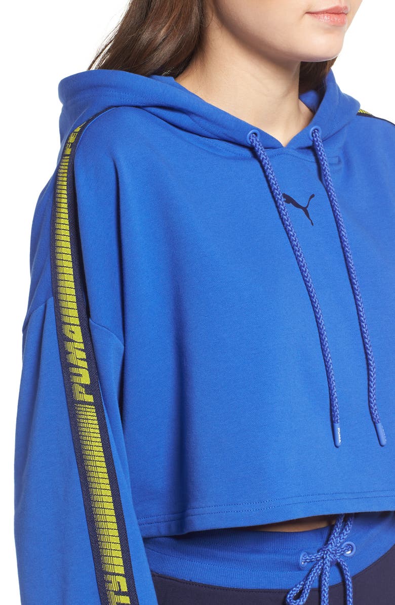 PUMA FENTY PUMA by Rihanna Hooded Crop Sweatshirt, Alternate, color,