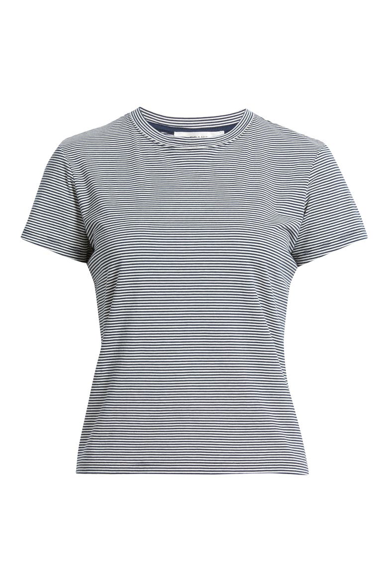 The Stripe Cotton Baby Tee, Alternate, color, NAVY MULTI