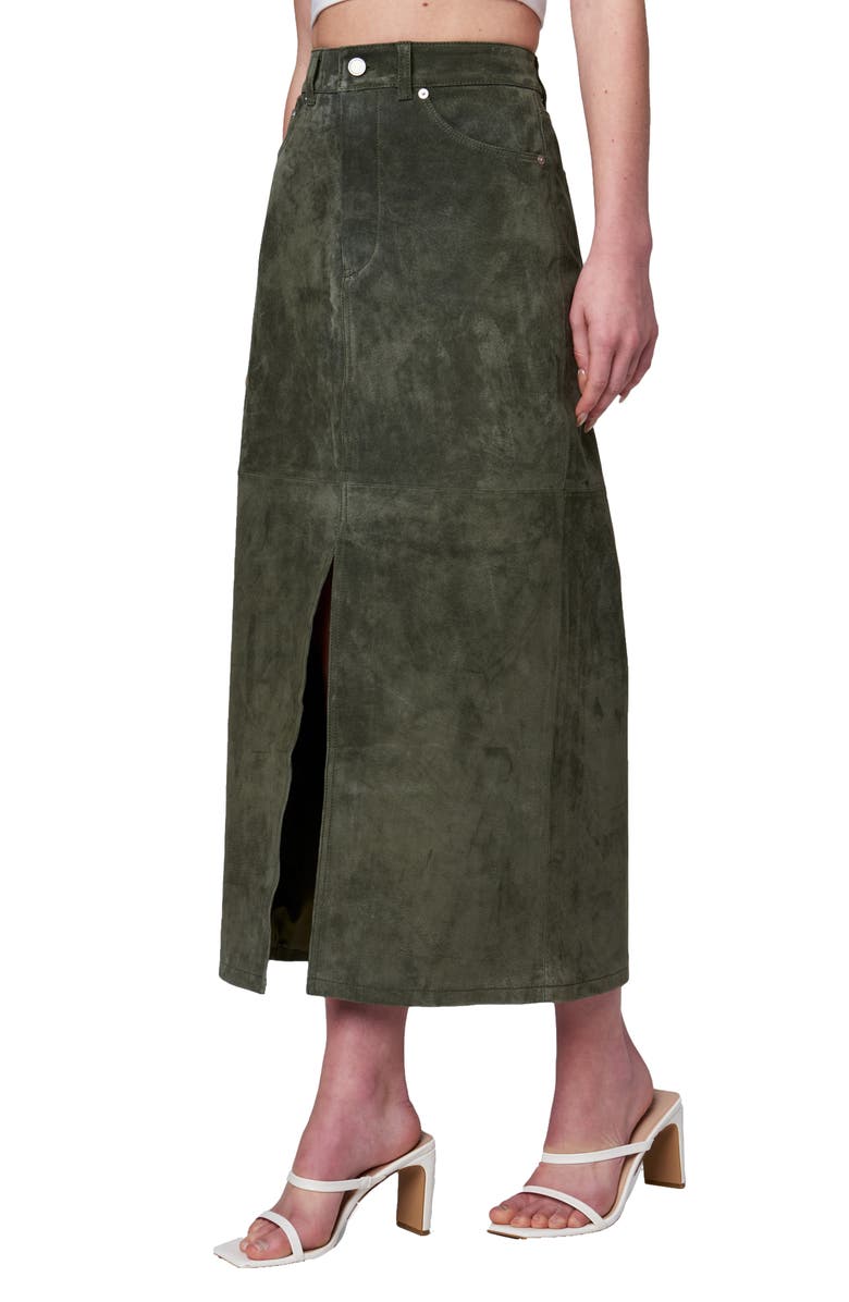 BLANKNYC Suede Maxi Skirt, Alternate, color, 