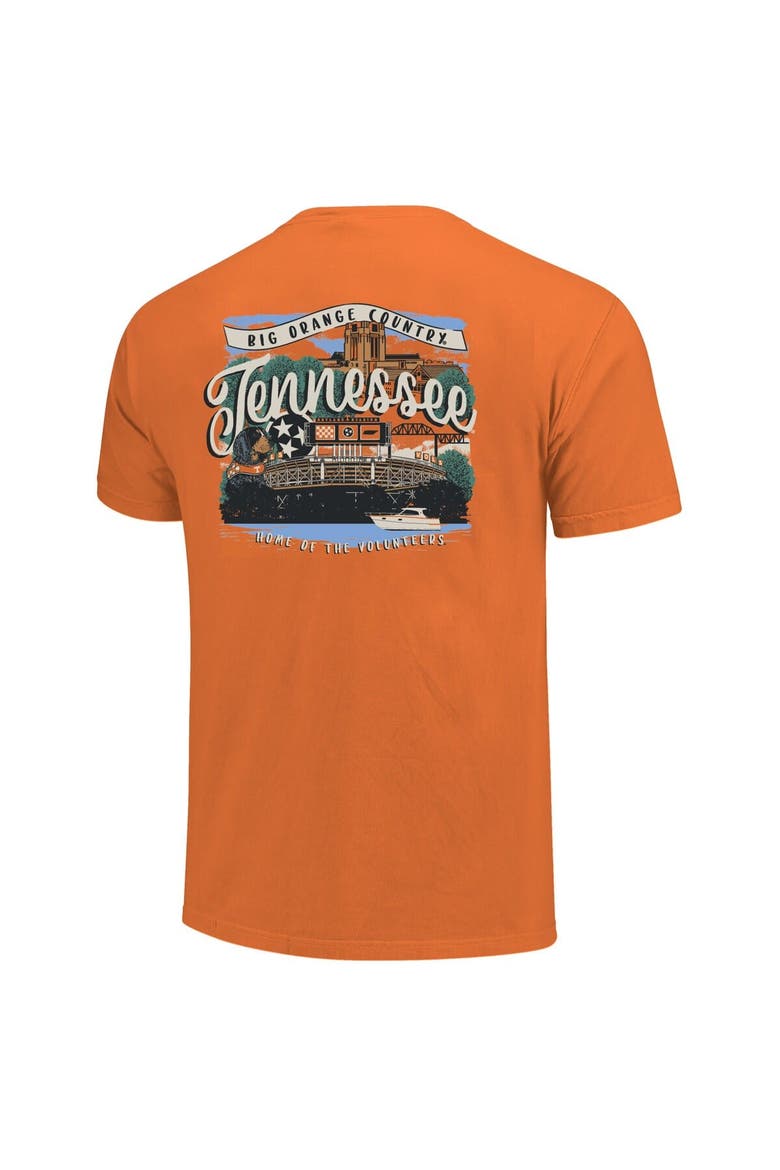 Women's Tennessee Orange Tennessee Volunteers Comfort Colors Campus Scene Drawing Script T-Shirt, Alternate, color, Tennessee Orange